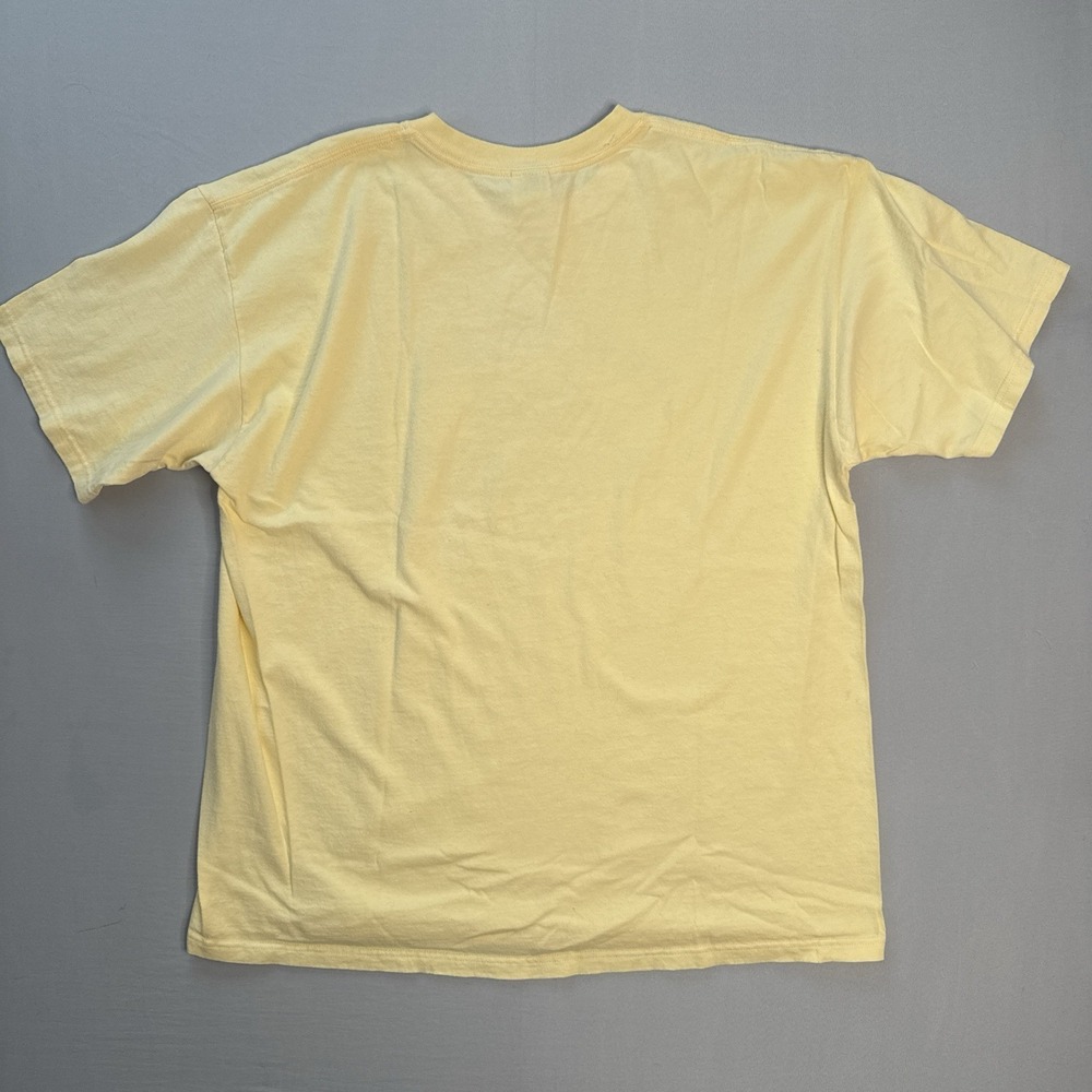 Vintage Cow Tipping T Shirt XL Funny Farm Humor Graphic Tee Anvil Yellow - Picture 7 of 10